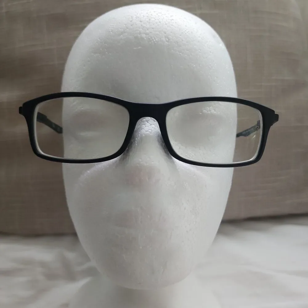 RAY-BAN RB 7017 5196 Matte Black Authentic Eyeglasses Frame Rectangle 54-17 145